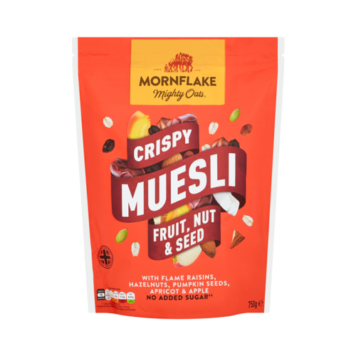 Mornflake Crispy Fruit 
& Nut Muesli 750g