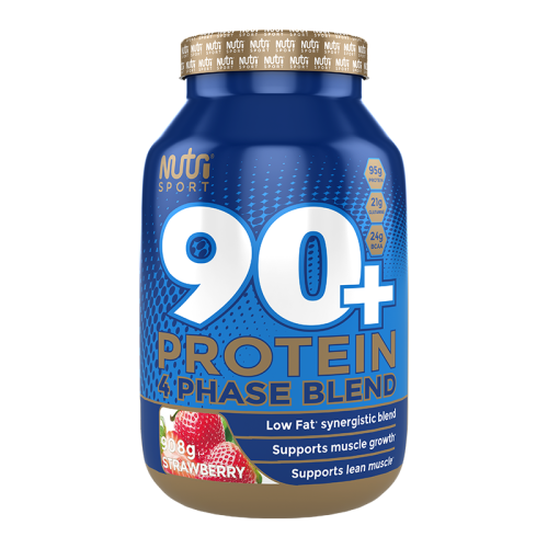 NutriSport 90% Protein Powder Strawberry 908g
