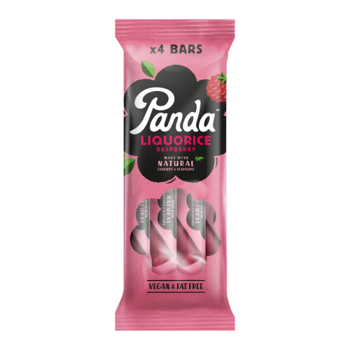 Panda Liquorice Raspberry 4 Bar Pack