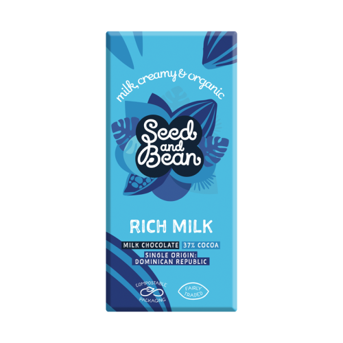 Seed And Bean Organic Rich Milk Chocolate 37% 75g