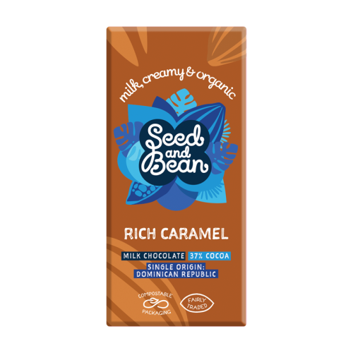 Seed And Bean Organic Rich Caramel Milk Chocolate 37% 75g