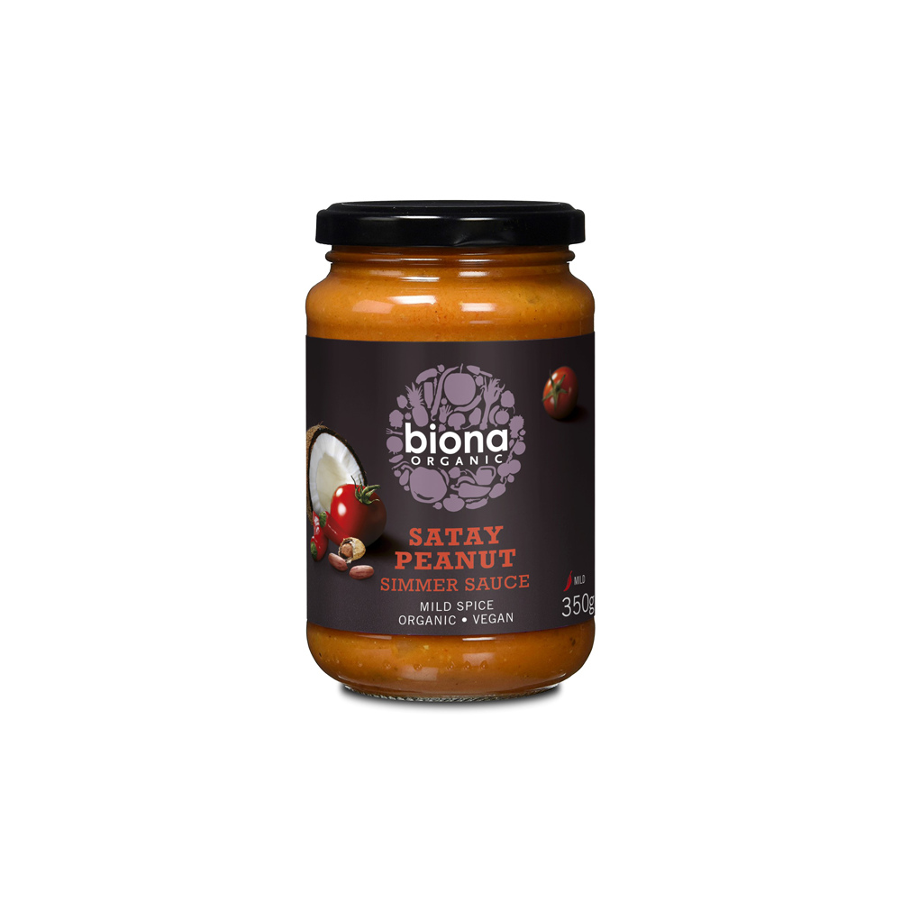 Biona Organic Satay Peanut Simmer Sauce 350g