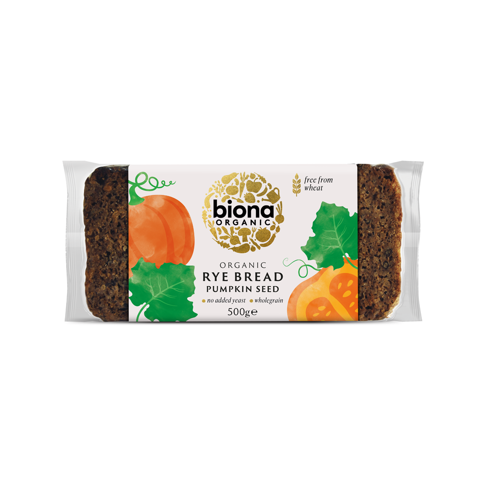 Organic Rye and Pumpkin Seed Bread 500g