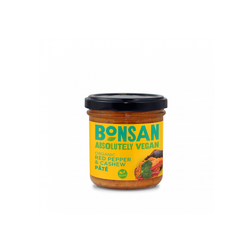 Bonsan Organic Vegan Cashew Bell Pepper Pate 130g
