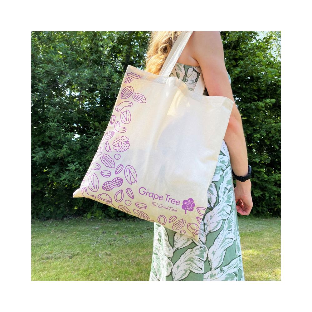 Grape Tree Cotton Bag