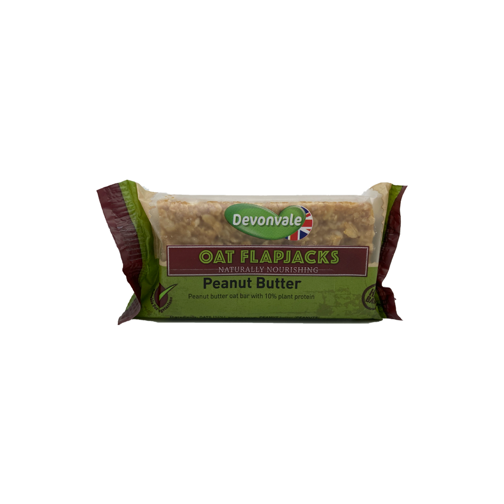 Peanut butter oat bar with 10% plant protein