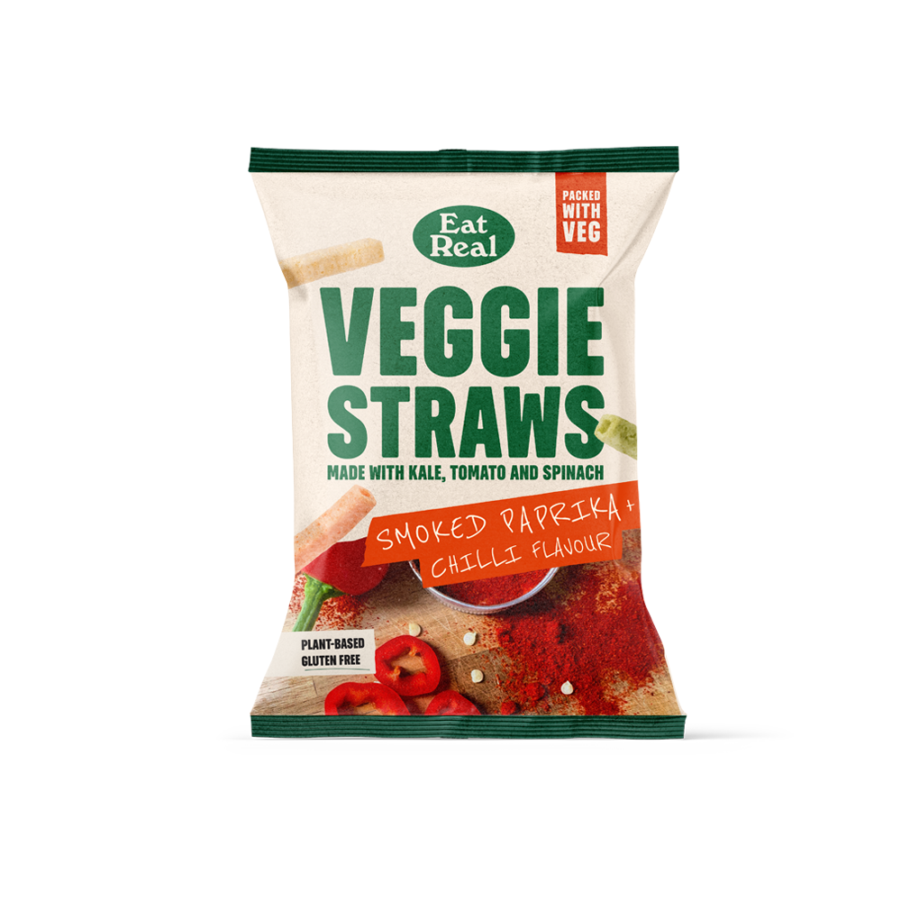 Eat Real Veggie Straws Smoked Paprika And Chilli 110g
