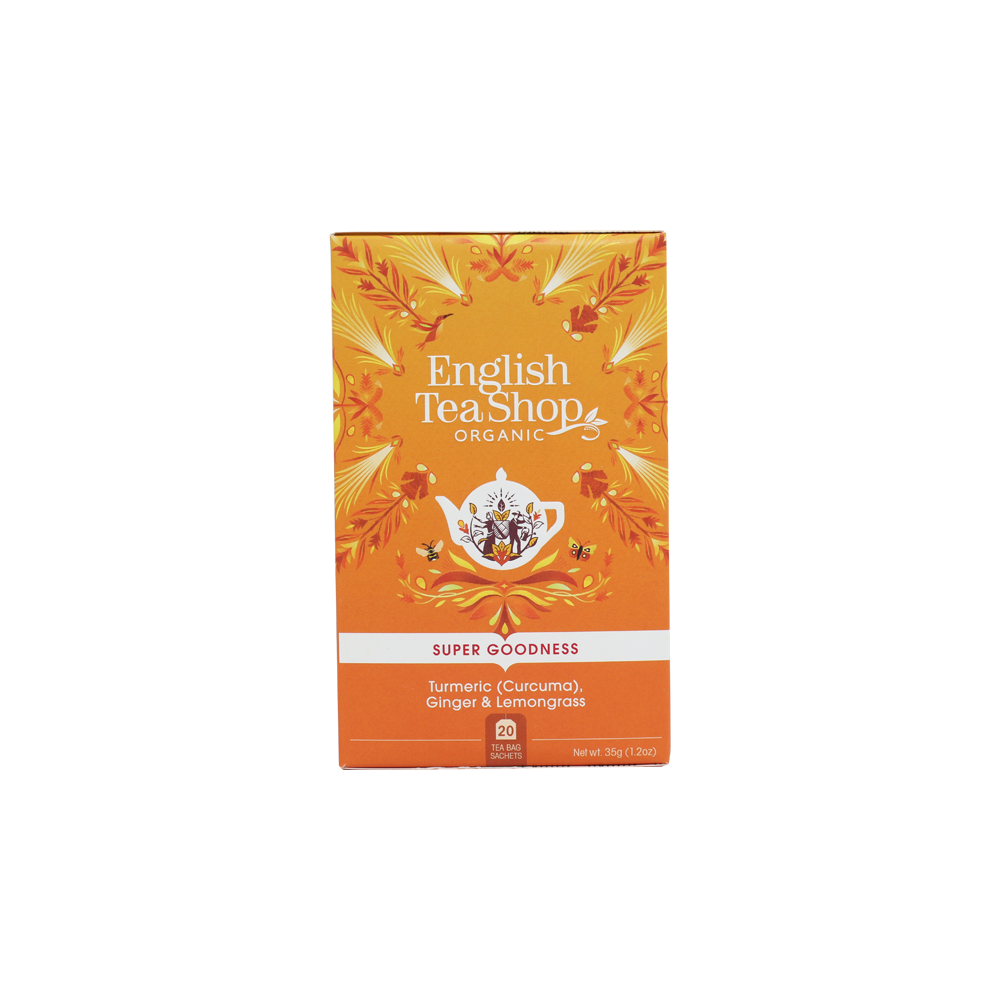 English Tea Shop Organic Turmeric, Ginger And Lemongrass 20 Bags 35g
