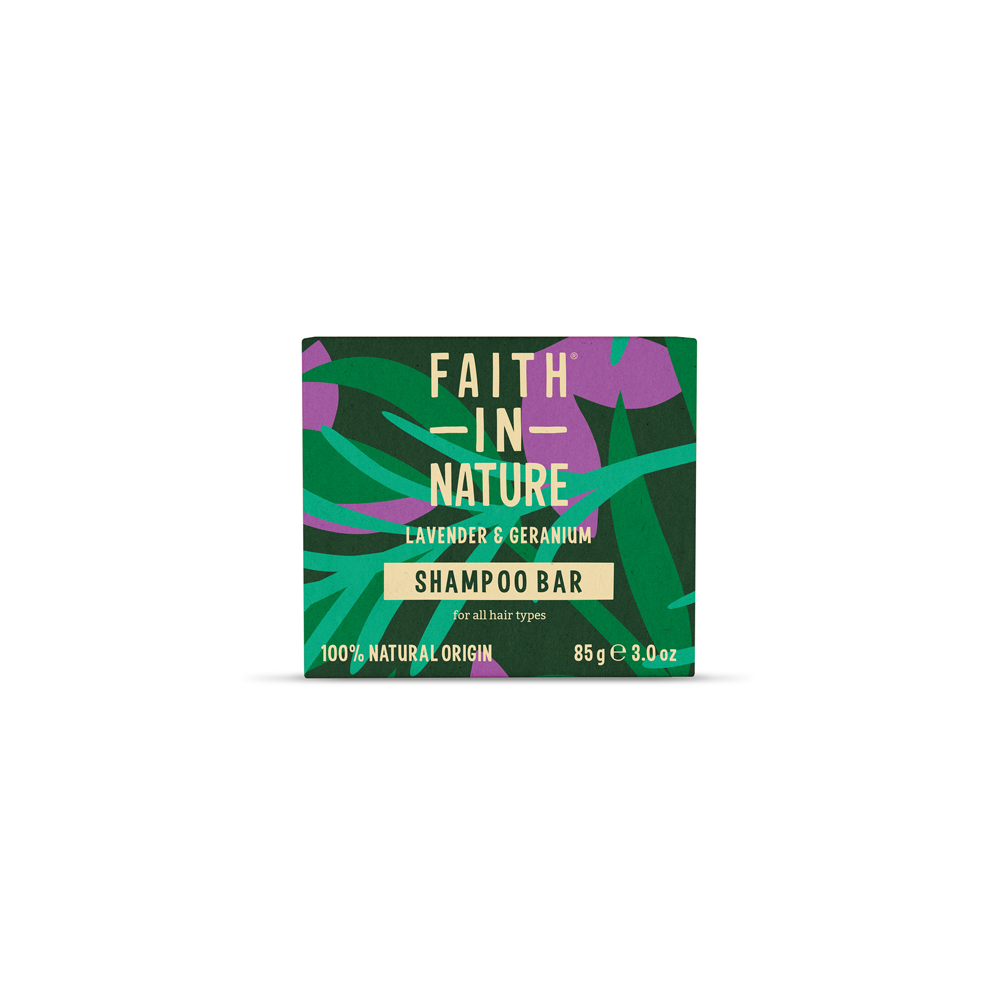 Faith In Nature Lavender And Geranium Shampoo Bar 85g