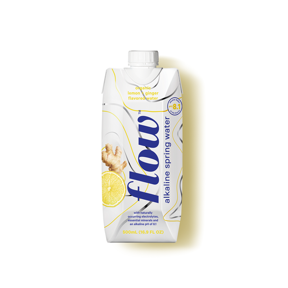 Flow Lemon & Ginger Alkaline Water 500ml