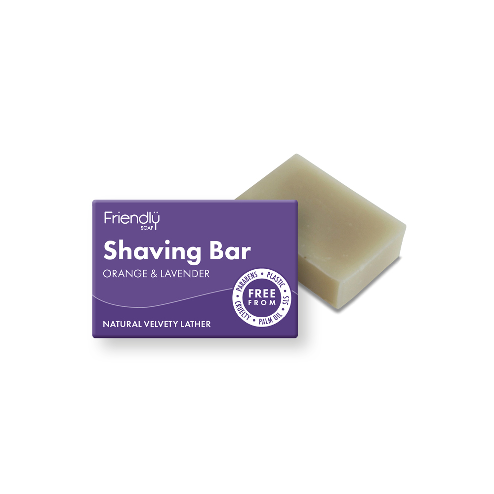 Friendly Soap Orange & Lavender Shaving Bar 95g