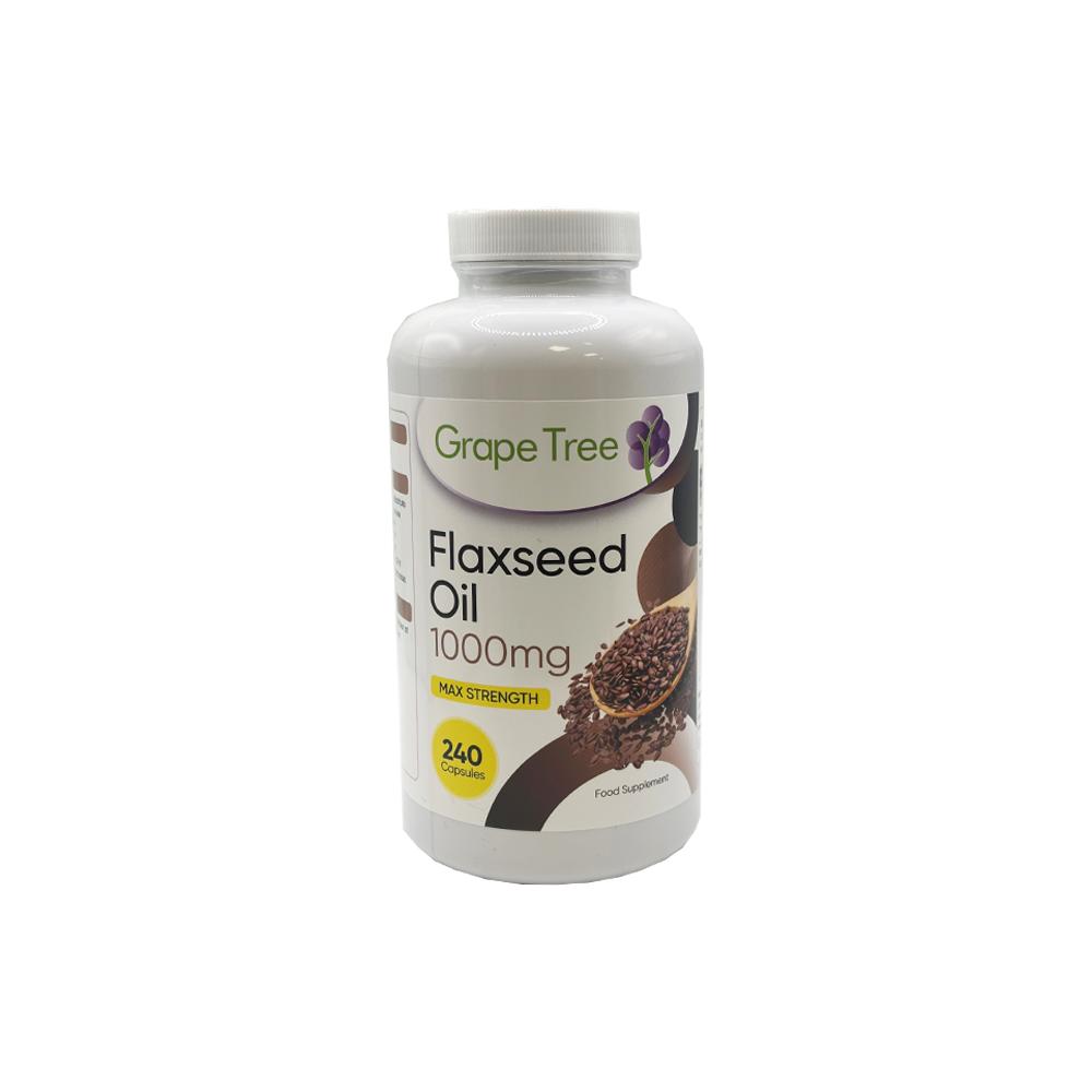 Grape Tree Flaxseed Oil 1000mg Capsules 240s Grape Tree