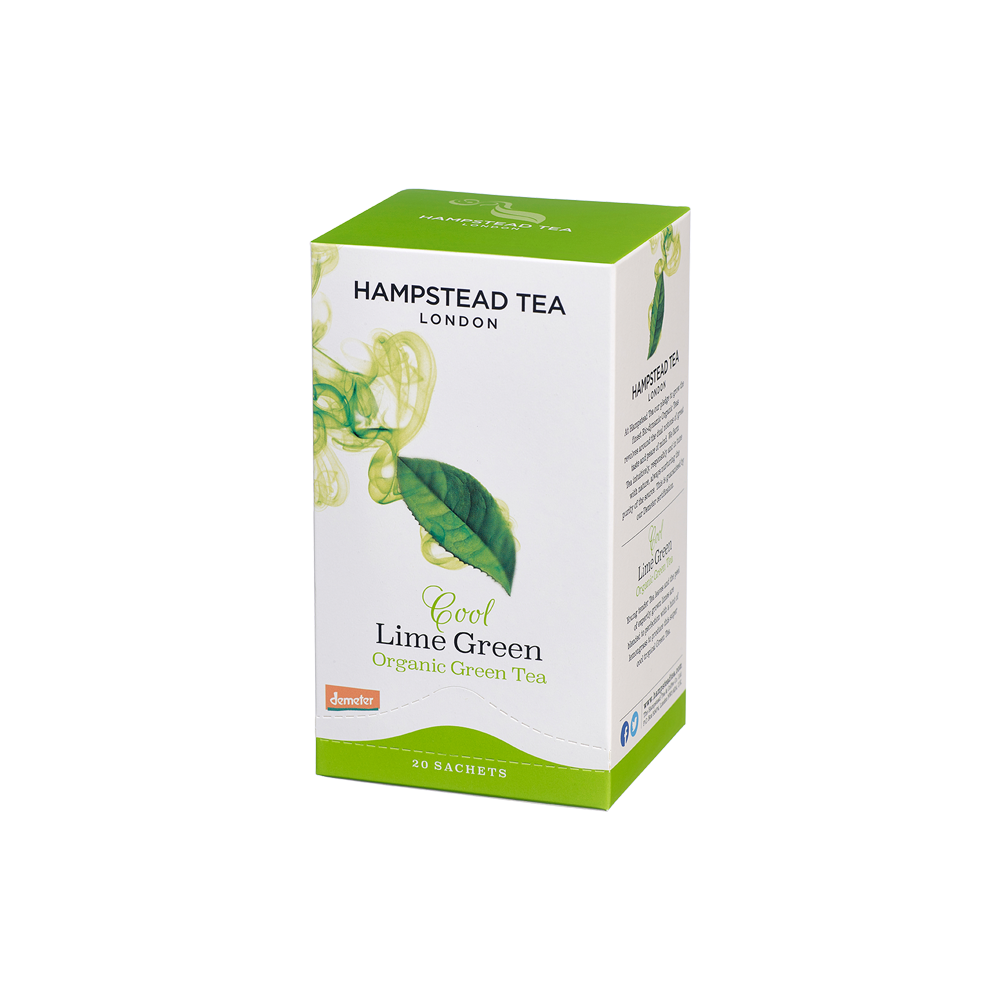 Hampstead Tea Organic Cool Lime Green Tea 20s
