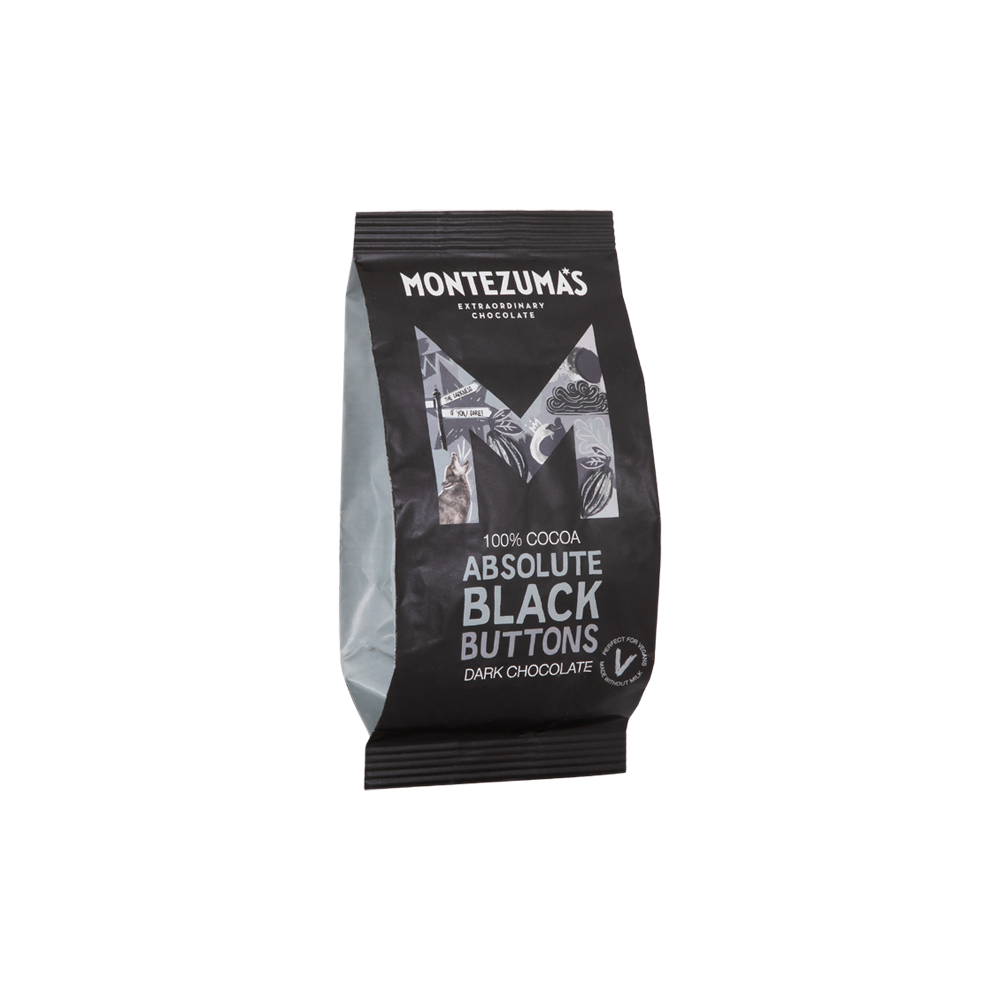 Montezuma’s Absolute Black 100% Cocoa Buttons 180g