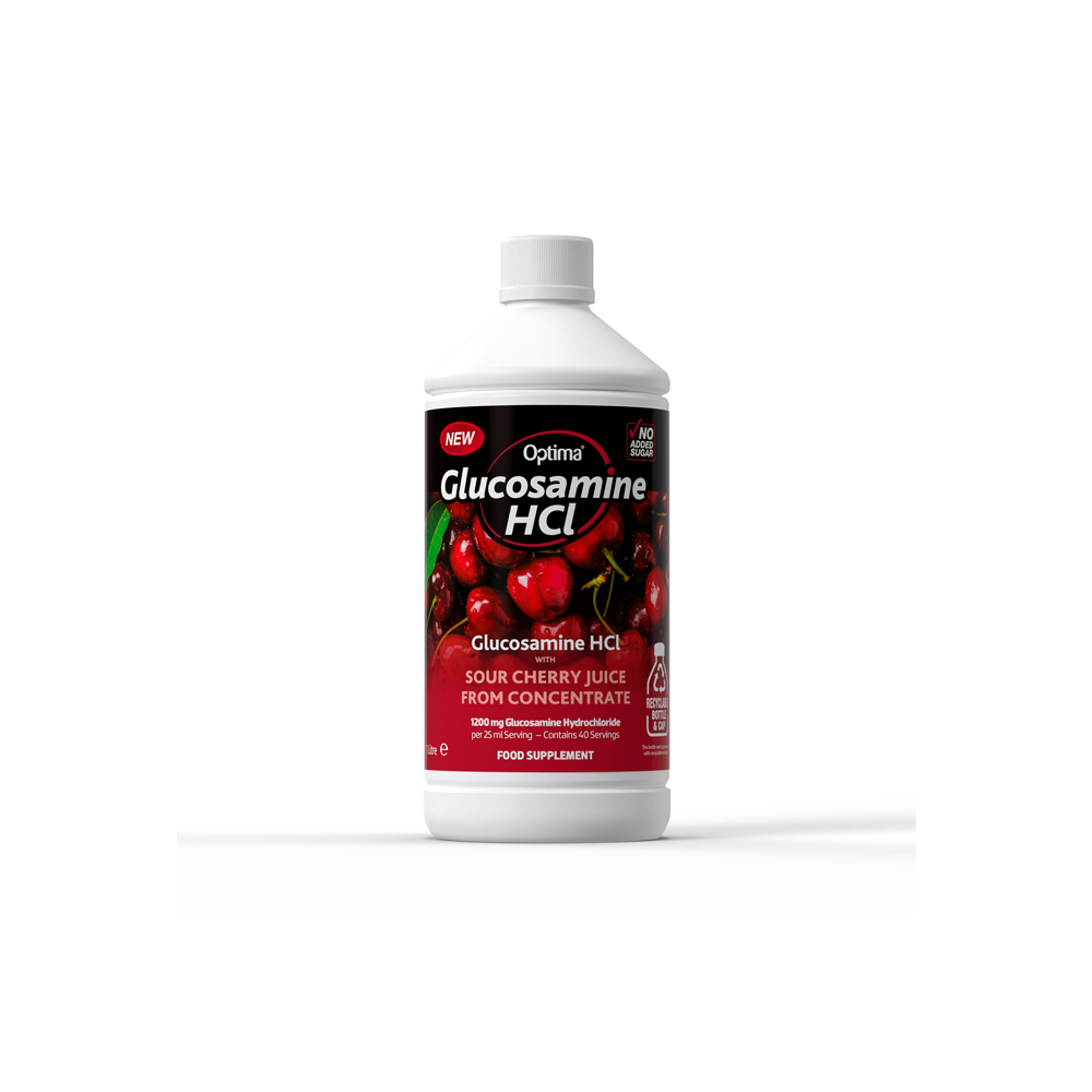 Buy Optima Sour Cherry Concentrate Glucosamine HCL Juice 1 Litre