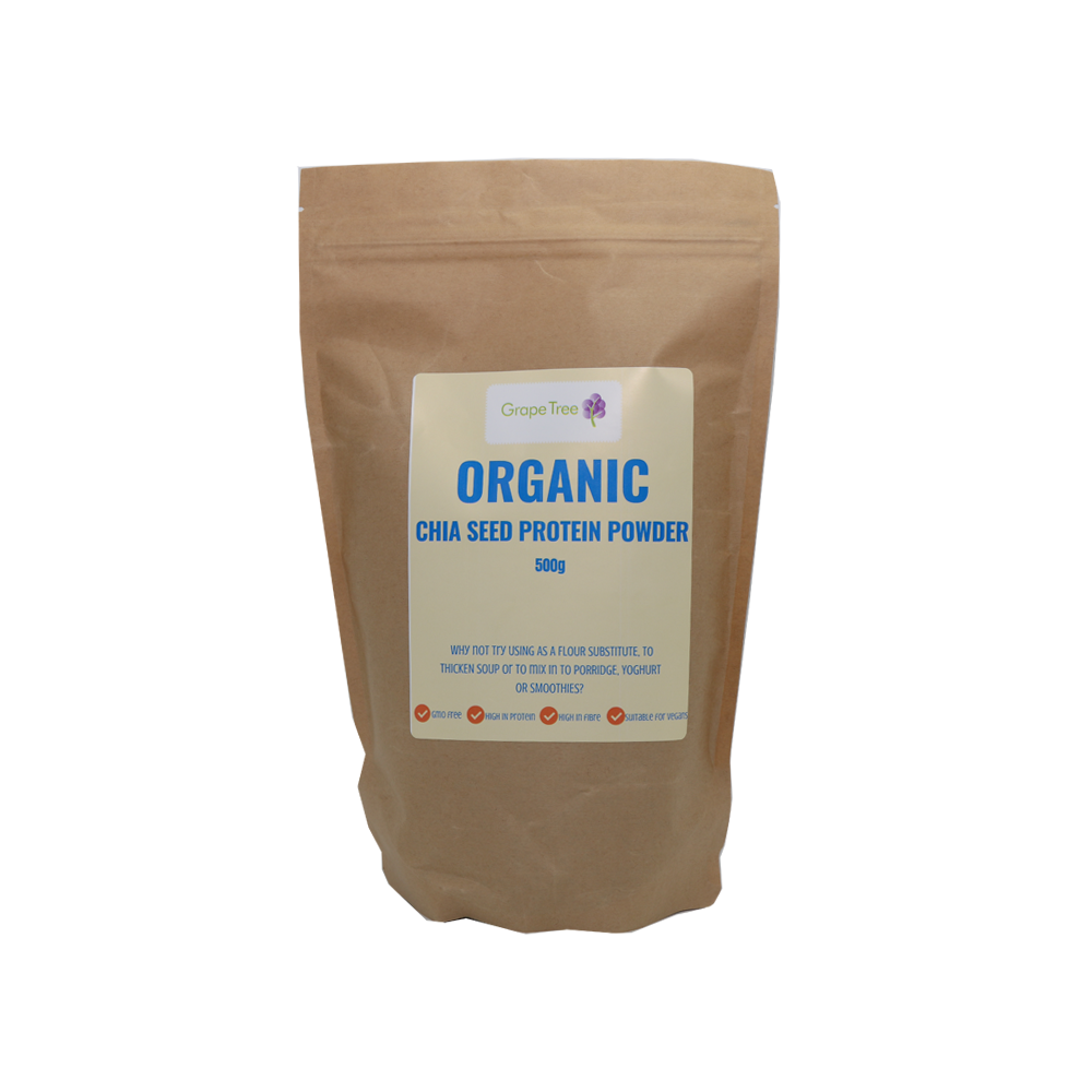 Organic Chia Seed Protein Powder 500g Grape Tree