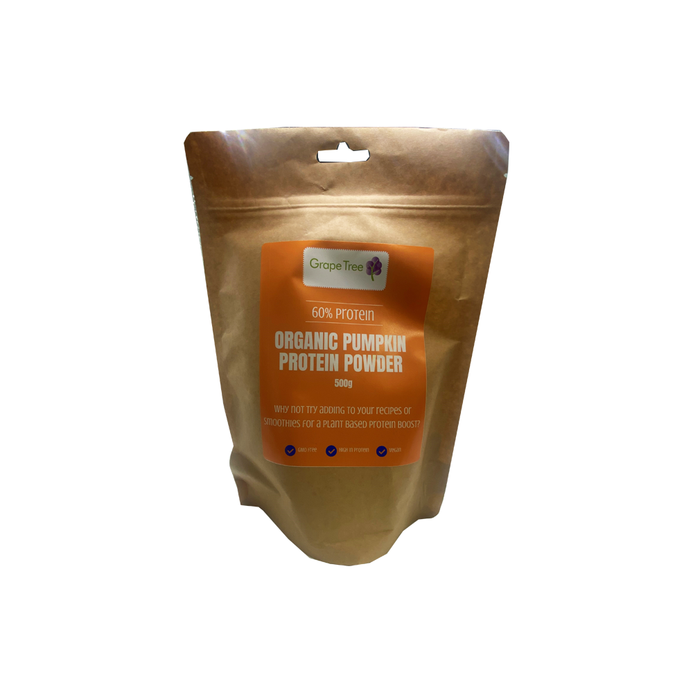 Organic Pumpkin Protein Powder 500g Superfoods Grape Tree