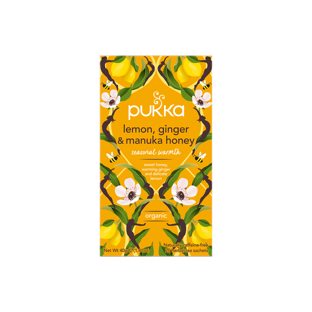 Pukka Organic Lemon Ginger &amp; Manuka Honey 20 Bags