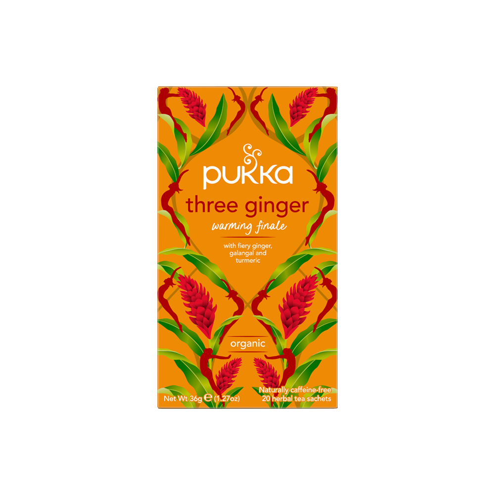 Pukka Organic Three Ginger Herbal Tea 20 Bags