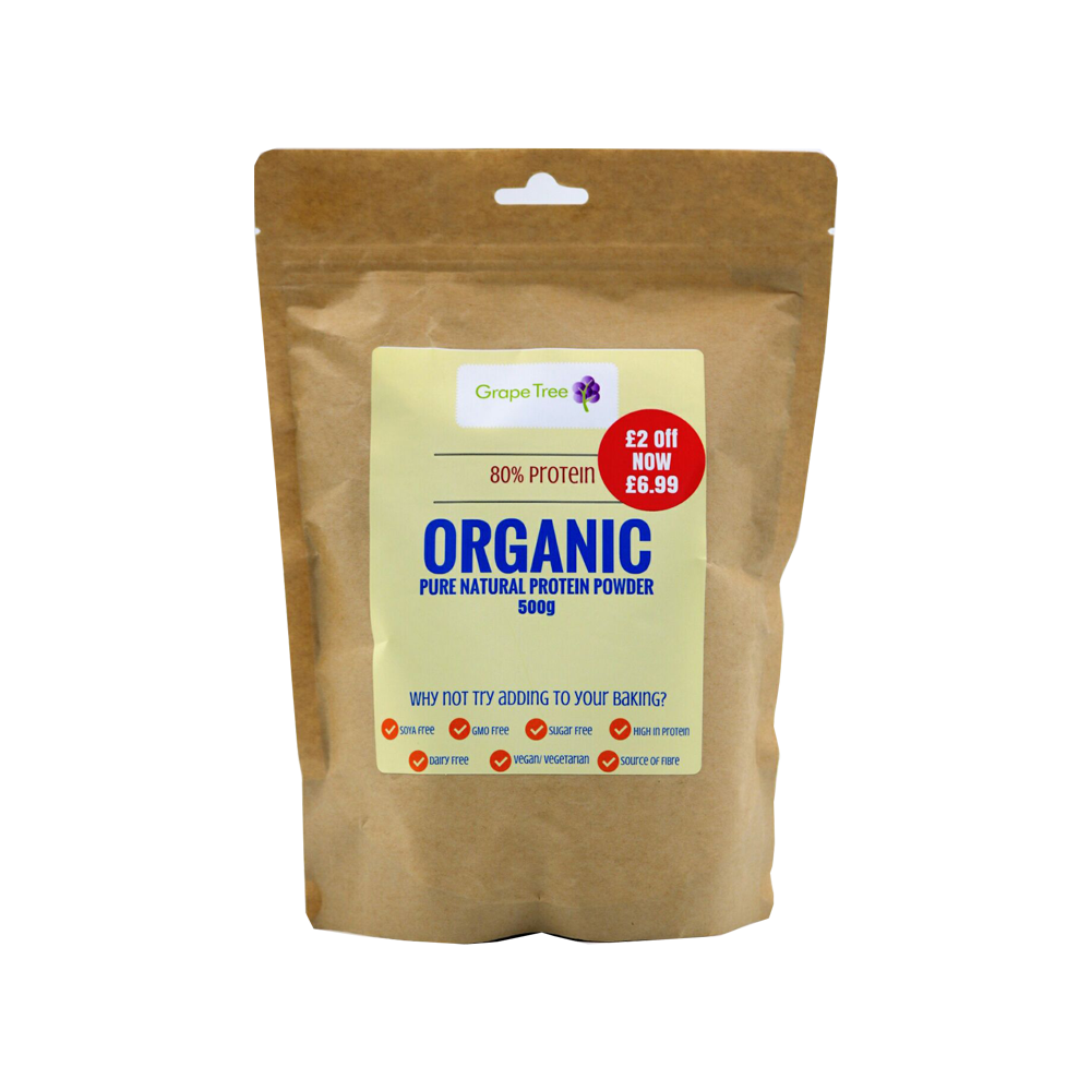 Buy Organic Pure Natural Protein Powder 500g Online Grape Tree