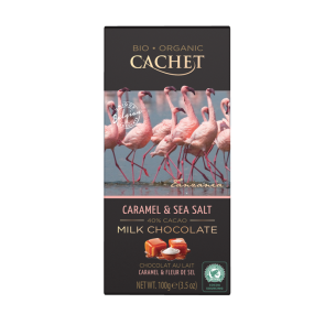 Cachet Organic Caramel And Sea Salt 40% Chocolate 100g