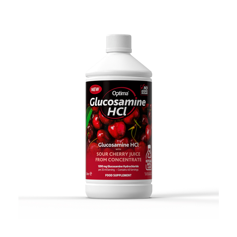  Optima Sour Cherry Concentrate Glucosamine HCL Juice 1Litre 