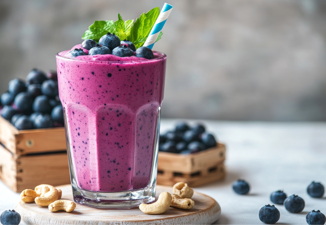 Blueberry And Cashew Smoothie