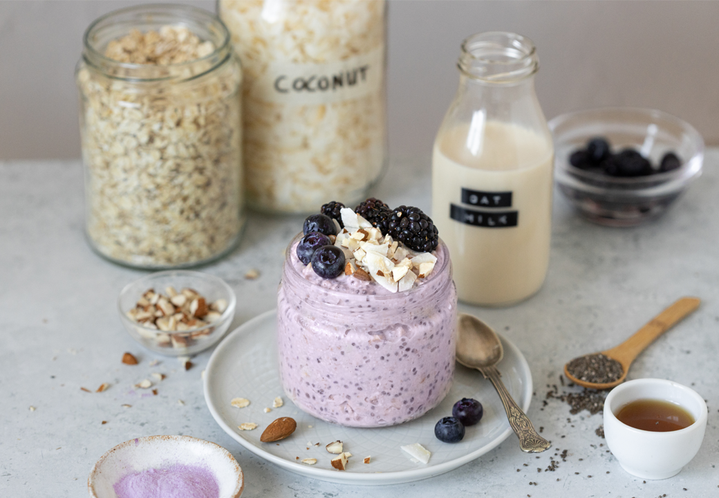 Ube Coconut Overnight Oats Ube Coconut Overnight Oats