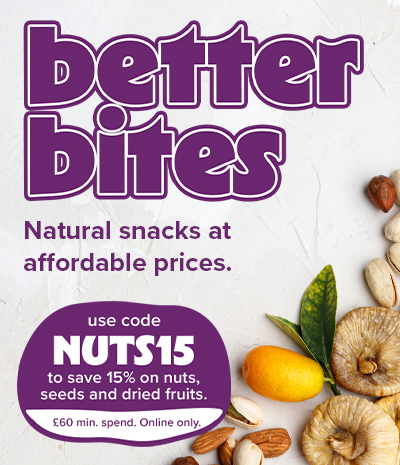 15% off nuts, seeds & fruits