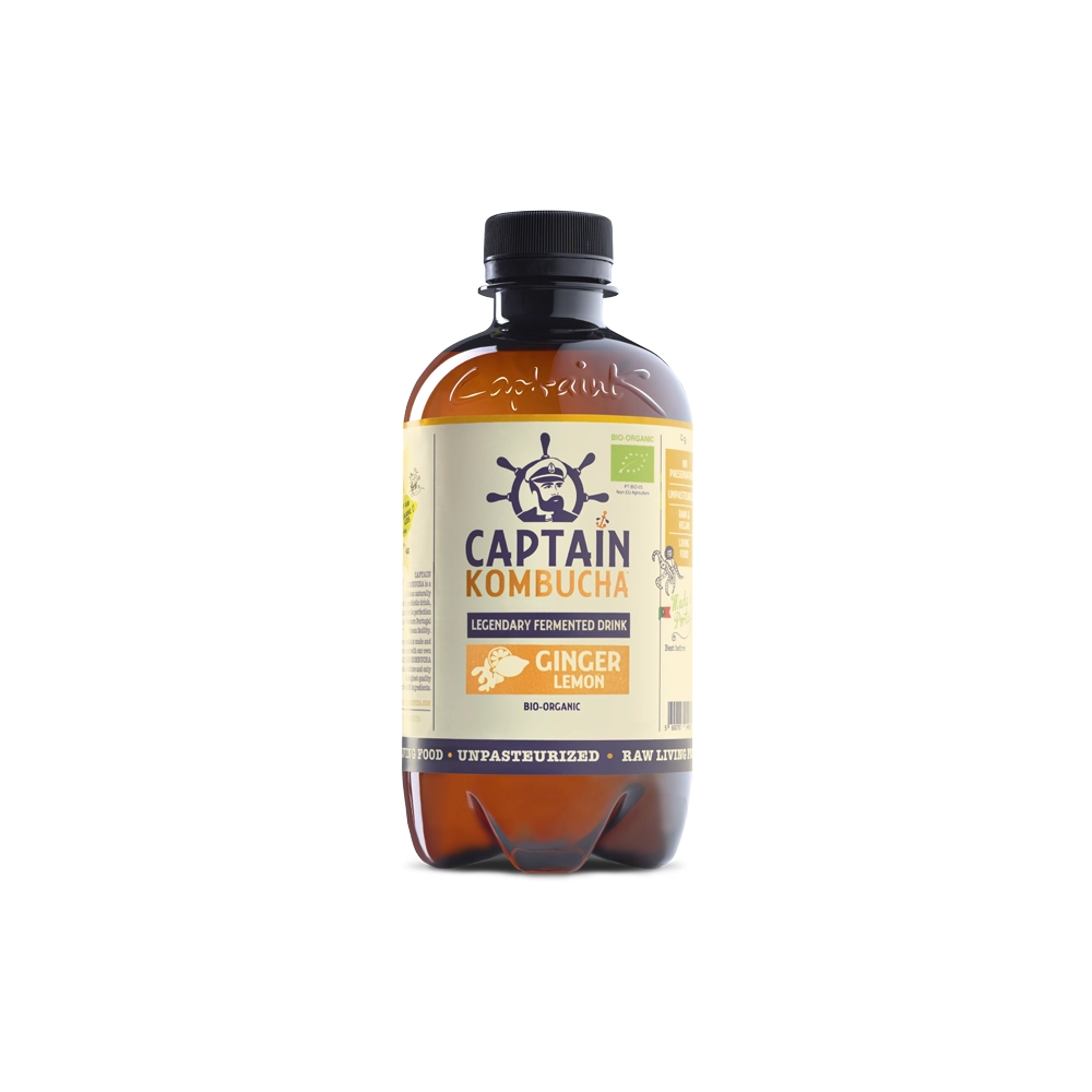 Captain Kombucha Ginger Lemon 400ml Captain Kombucha Ginger Lemon 400ml