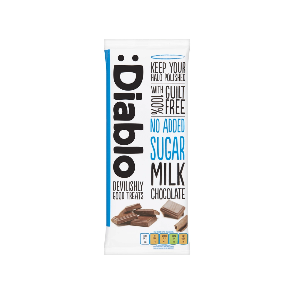Diablo No Added Sugar Milk Chocolate 85g Diablo No Added Sugar Milk Chocolate 85g