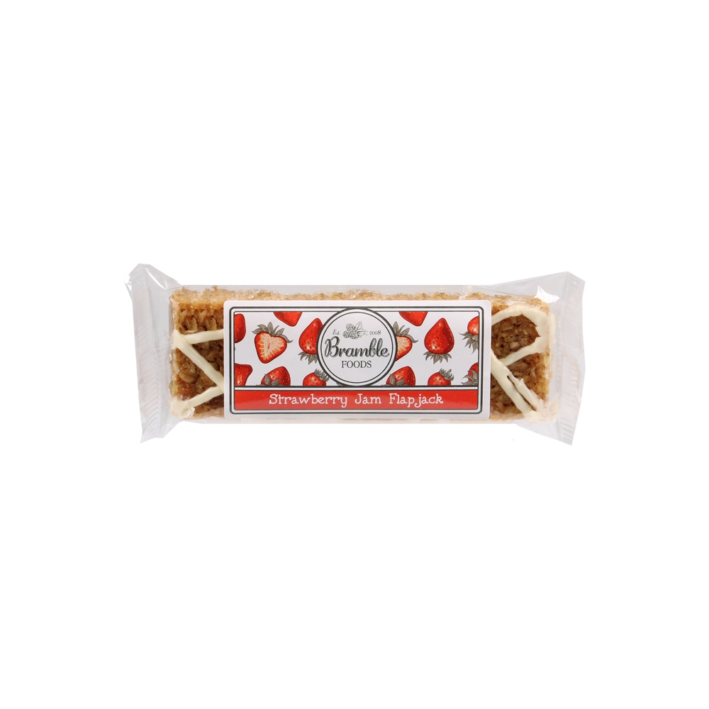 Bramble Strawberry Jam Flapjack 80g Bramble Strawberry Jam Flapjack 80g