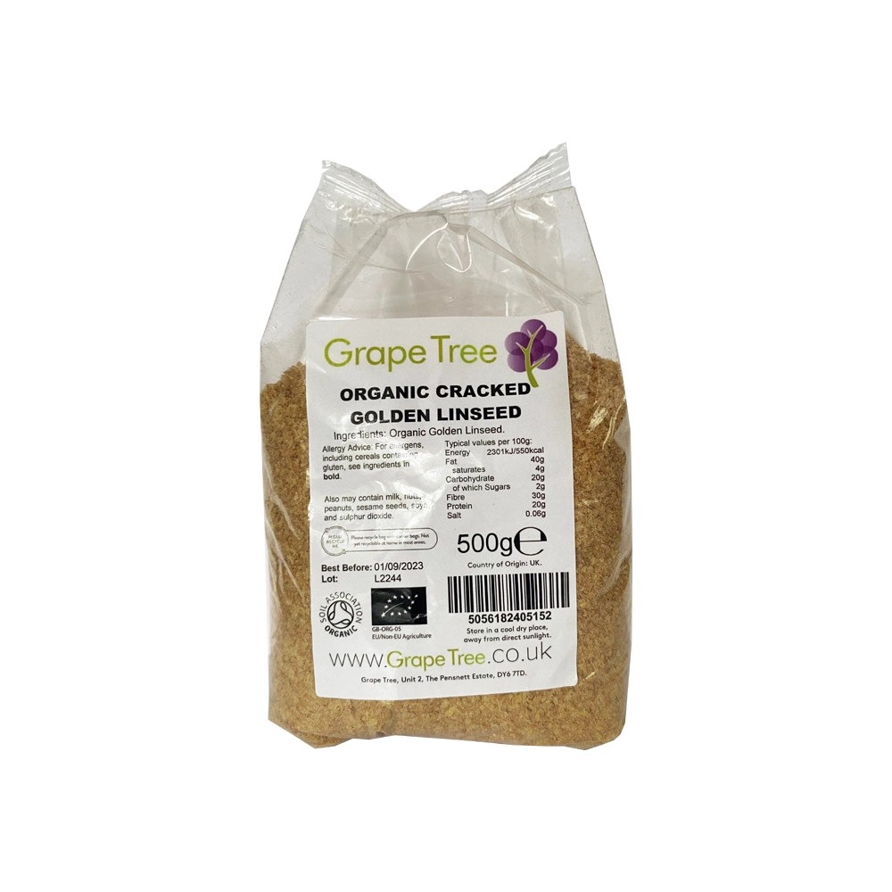 Organic Cracked Golden Linseed Organic Cracked Golden Linseed
