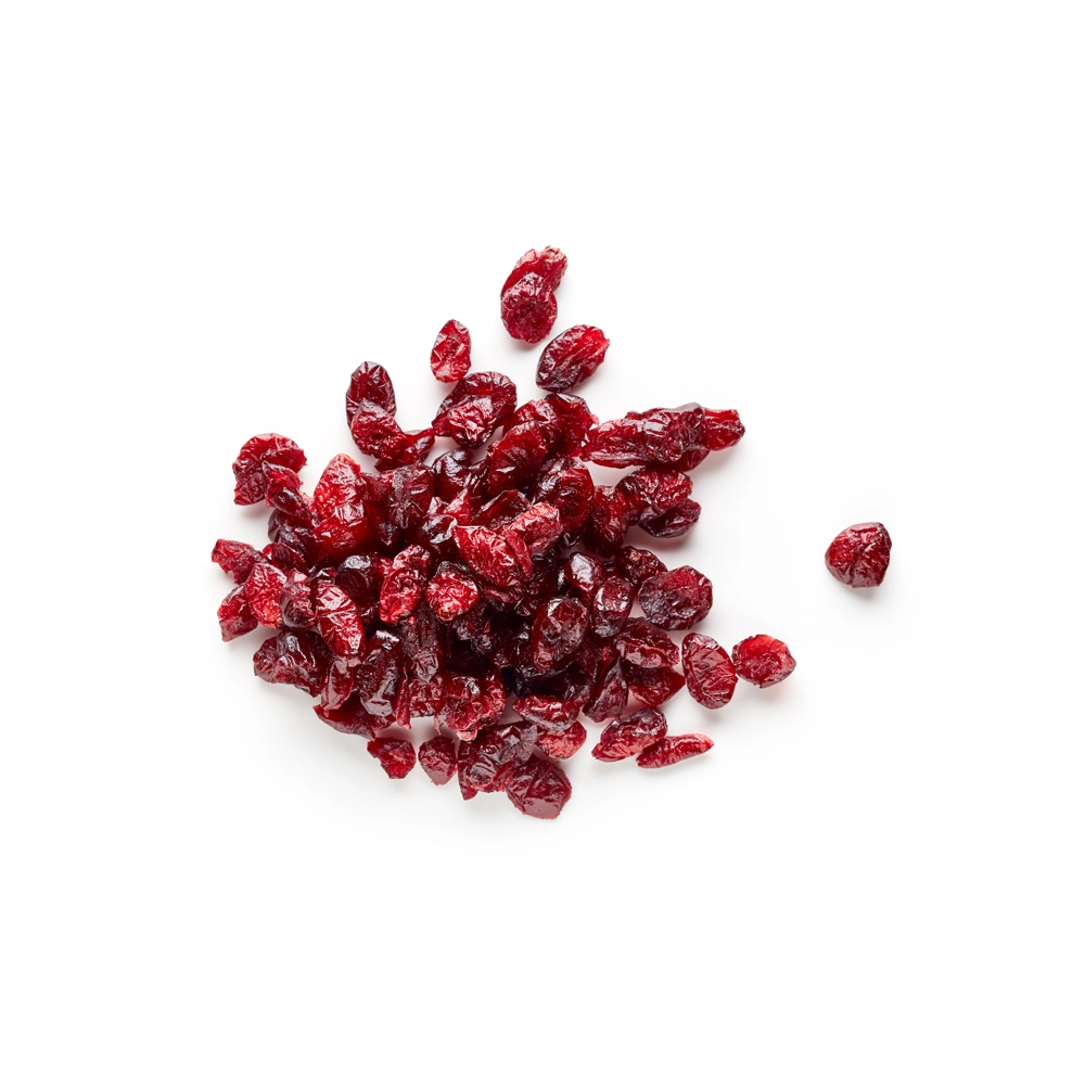 Pile of dried cranberries