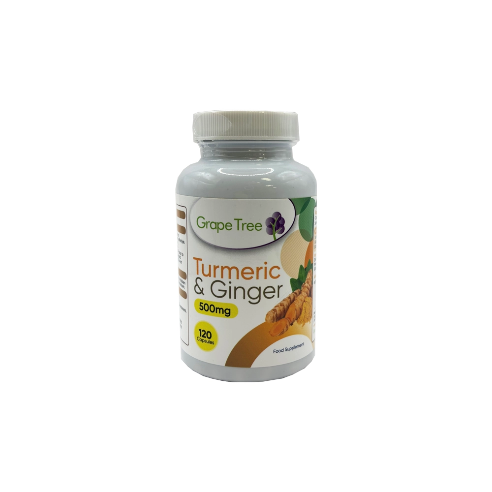 Grape Tree Turmeric And Ginger 500mg 120 Capsules Grape Tree Turmeric And Ginger 500mg 120 Capsules