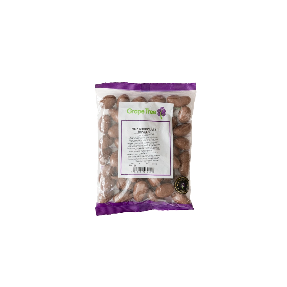 Grape Tree Milk Chocolate Brazil Nuts 400g