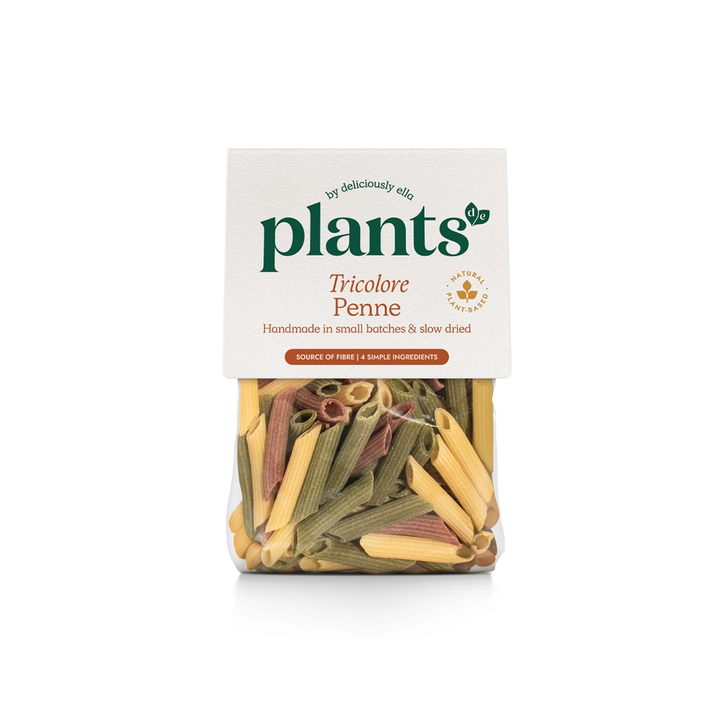 Plants By Deliciously Ella Tricolore Penne 250g Plants By Deliciously Ella Tricolore Penne 250g