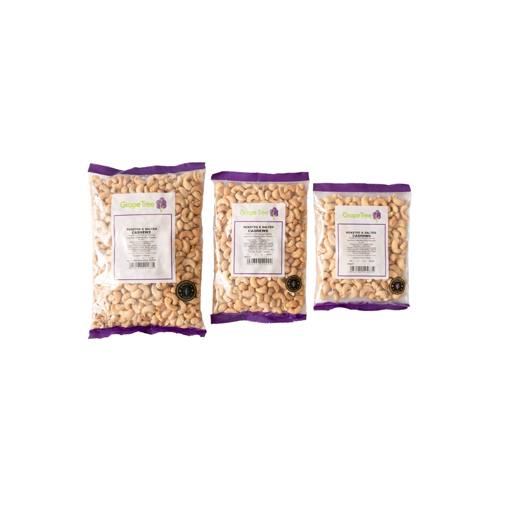 Roasted Salted Cashews 1kg, 400g & 200g