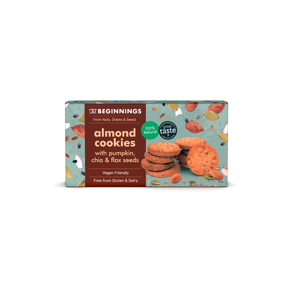 The Beginnings Almond Cookies 80g The Beginnings Almond Cookies 80g