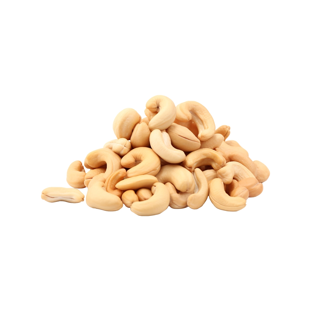 Pile of raw whole cashews Pile of raw whole cashews