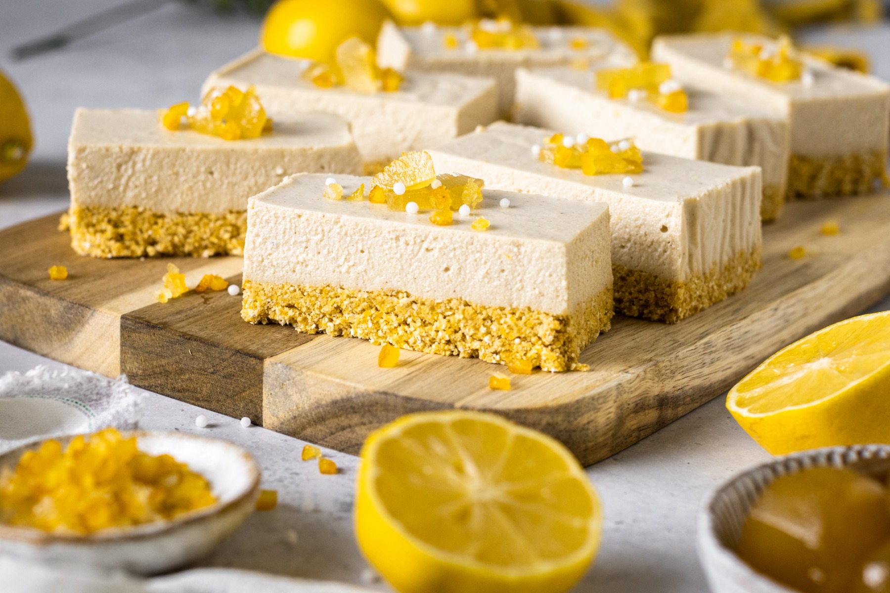 lemon and ginger cheesecake