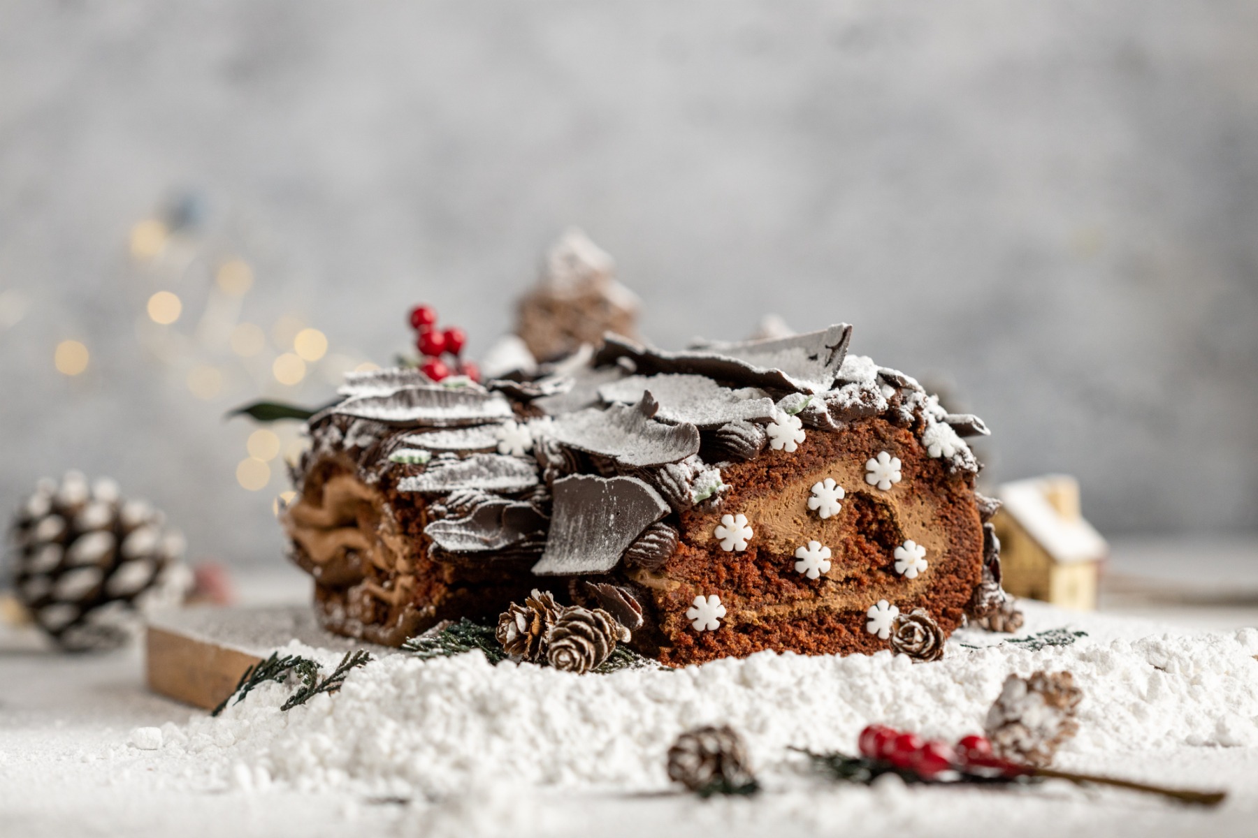 Vegan Yule Christmas Log