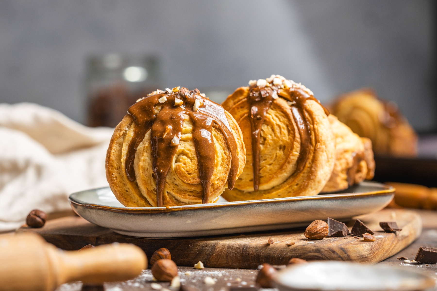 Vegan Nutella Croissant Rolls