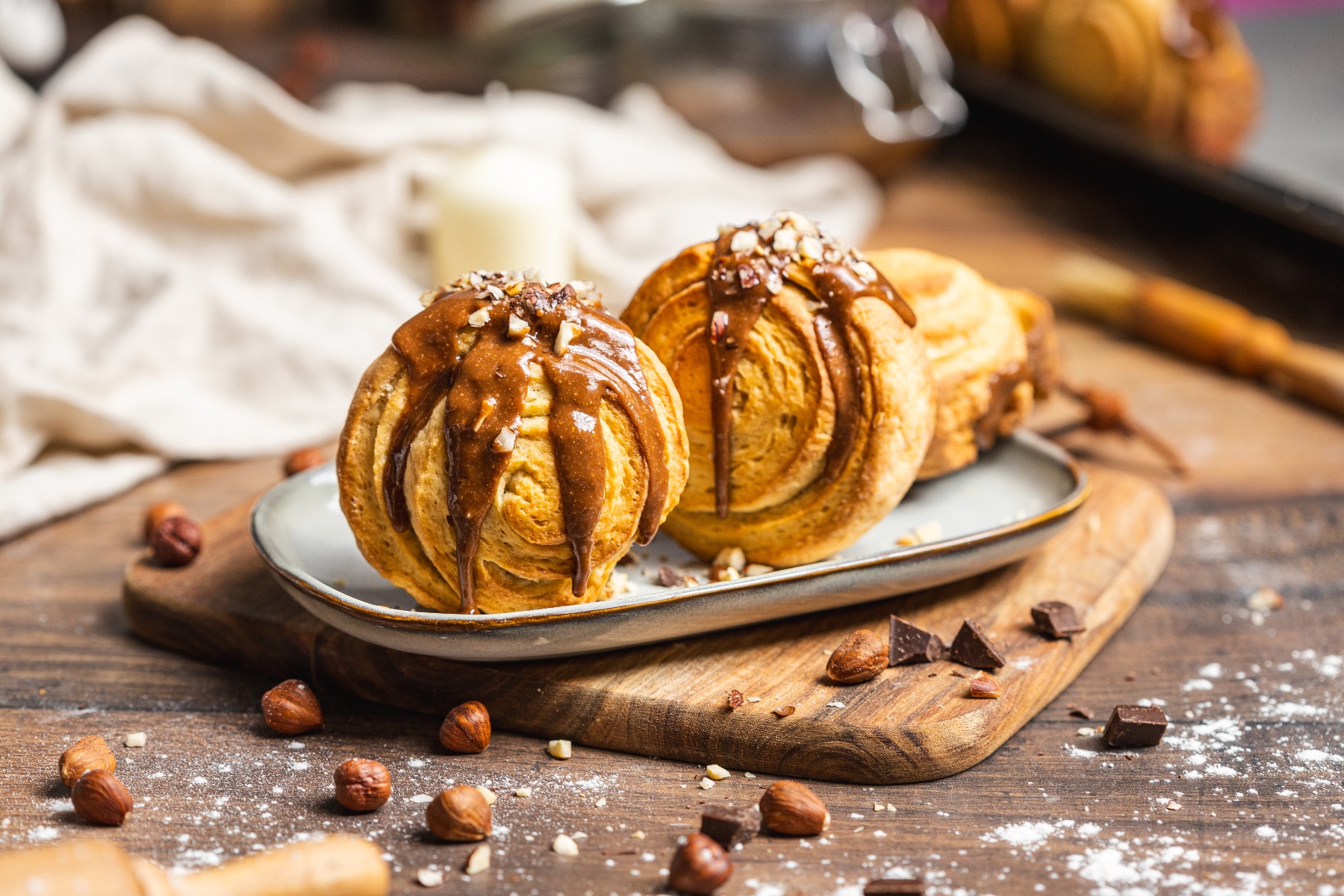 Vegan Nutella Croissant Rolls