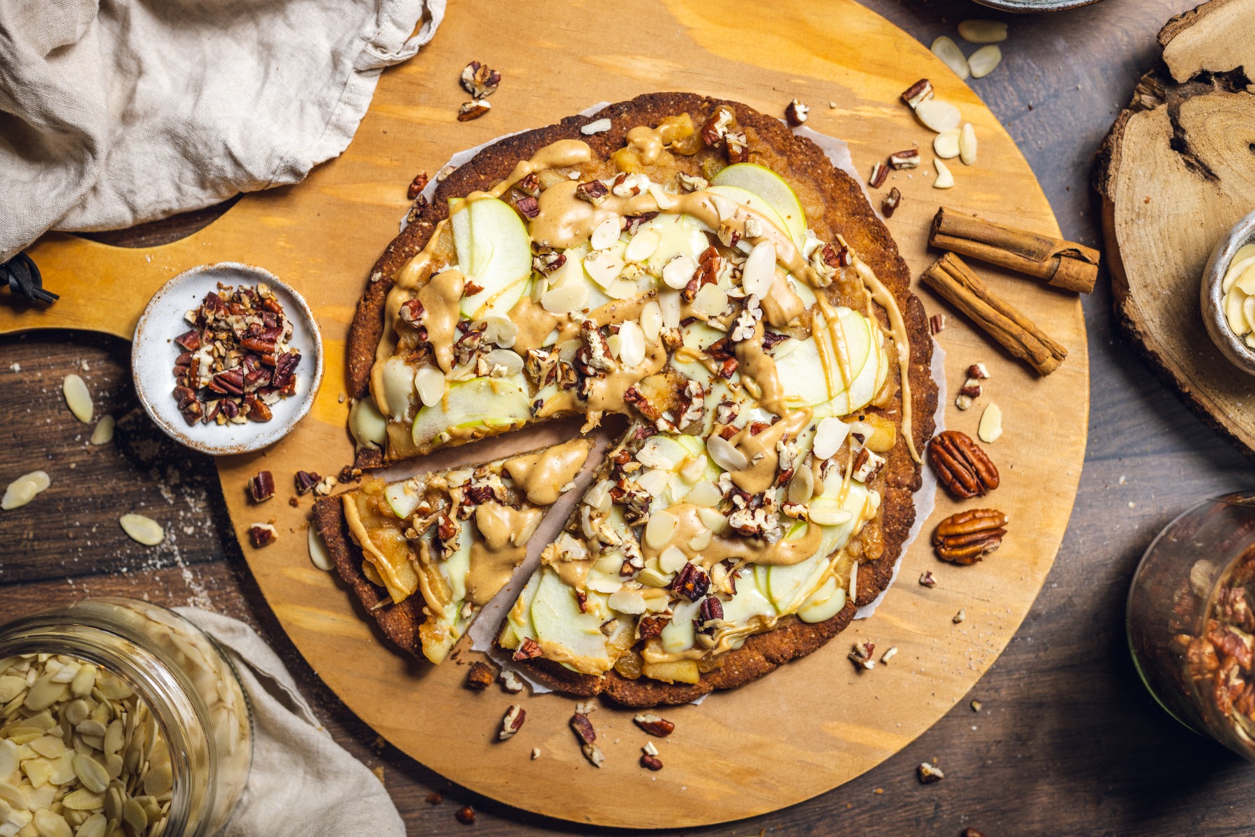 Apple Pie Cookie Pizza