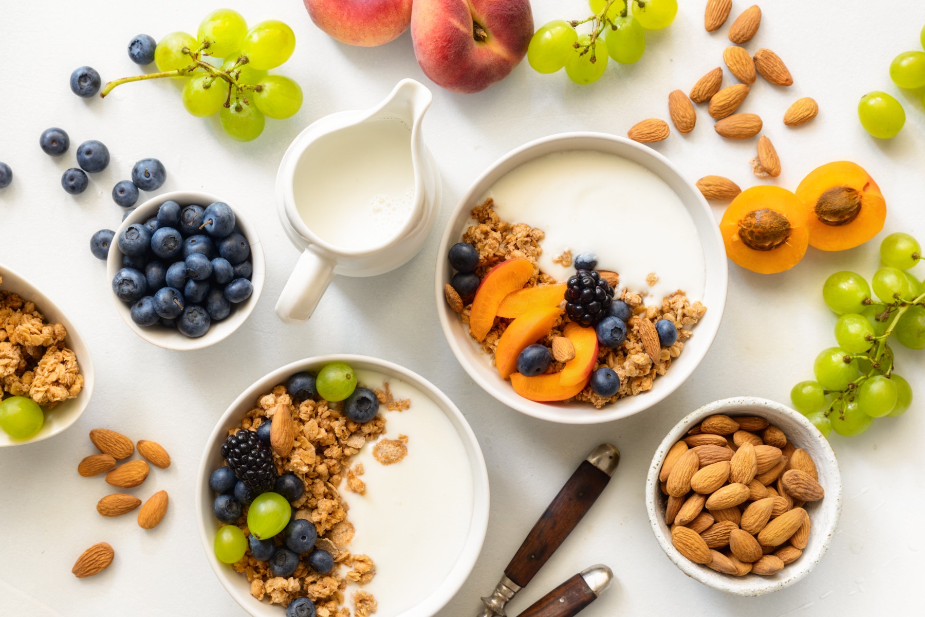 Greek Yogurt Topped With Fruit In Bowl