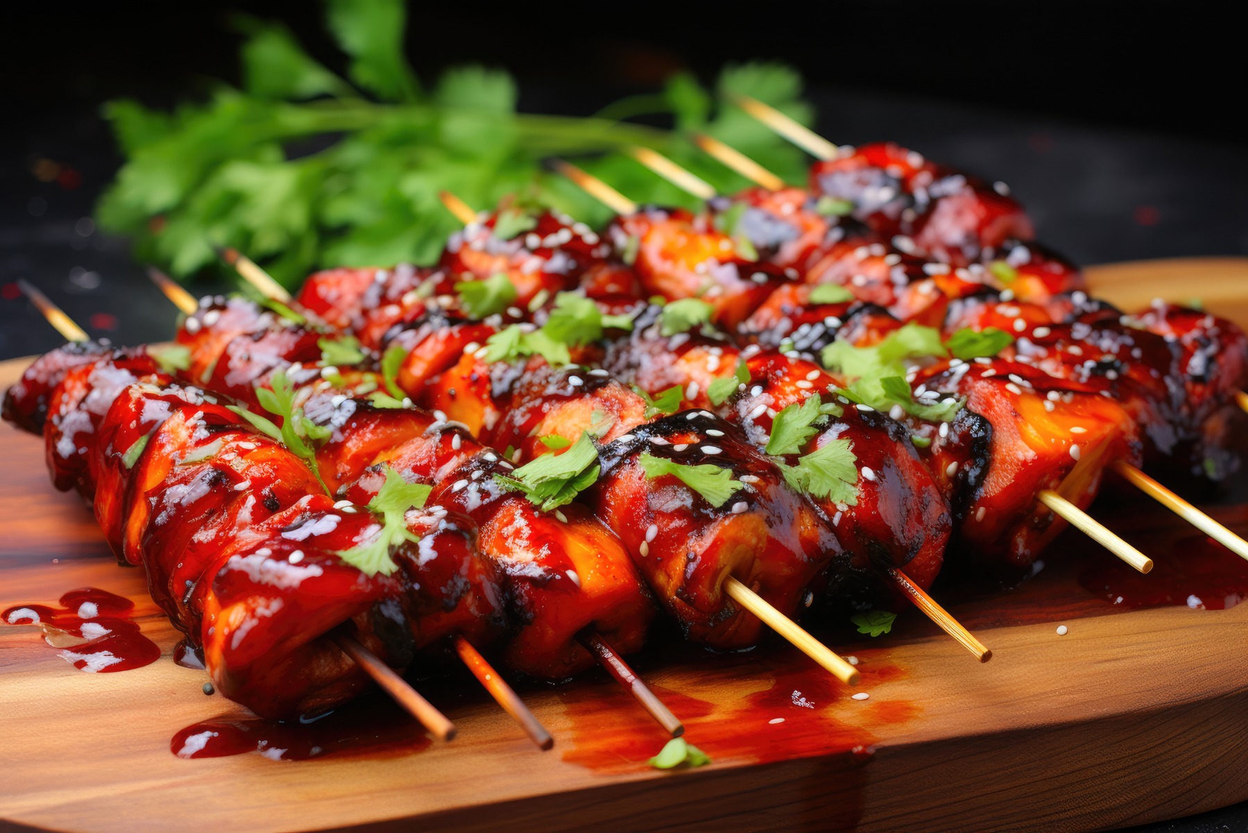 Sriracha Chicken Skewers