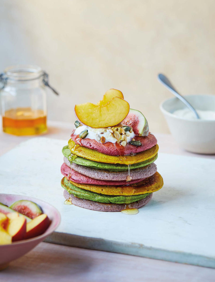 Eat-The-Rainbow Pancake Spelt