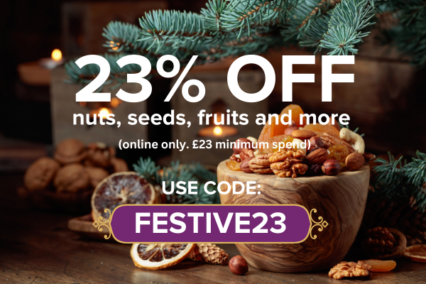 23% off nuts, seeds, fruits and more online FESTIVE23