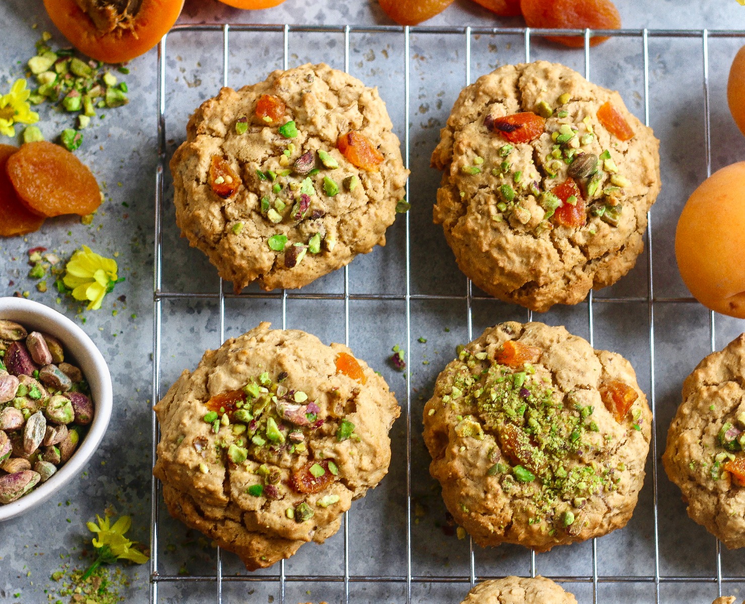 Apricot & Pistachio Cookies